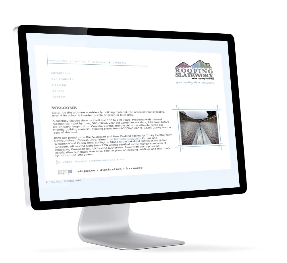 Roofing Slate Worx website design